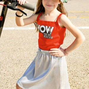 Παιδική φούστα μεταλιζέ Prod 62043 για κορίτσια έως 16 ετών