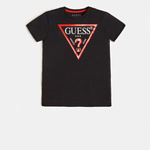 Παιδικές μπλούζες Guess με λογότυπο N73I55K8HM0 μαύρο