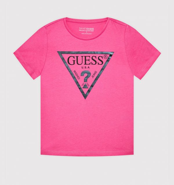 Μπλούζα Guess με λογότυπο K73I56K8HM0 φούξια