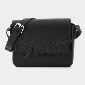 Τσάντα χιαστί Guess με λογότυπο J4RZ14WFZL0 μαύρο