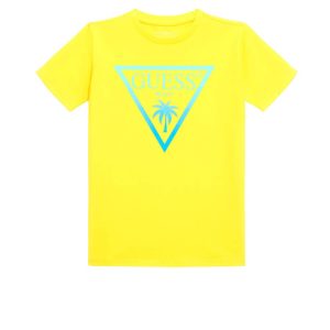 Μπλούζα Guess με λογότυπο L4GI33J1311 κίτρινο