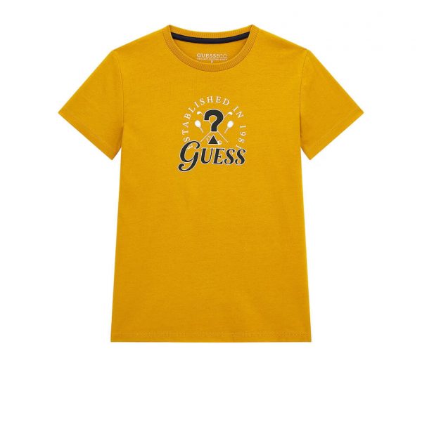 Μπλούζα Guess με λογότυπο L4RI10K8HM4 ταμπά