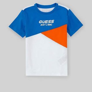 Μπλούζα Guess με λογότυπο N4RI04K8HM4 μπλε