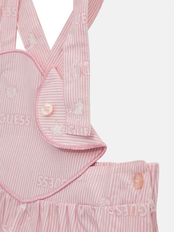 Φούστα σαλοπέτα Guess με κορμάκι S4GG00K6YW0 ροζ