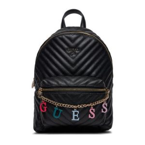 Τσάντα backpack Guess με αλυσίδα λογότυπο J4RZ17WFZL0 μαύρο