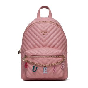 Σακίδιο πλάτης / τσάντα backpack Guess με αλυσίδα λογότυπο για κορίτσια που θέλουν ιδιαίτερα αξεσουάρ στην εμφάνιση τους