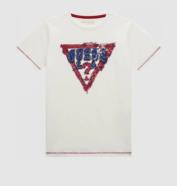 Μπλούζα Guess με λογότυπο L4RI18K6XN1 λευκό