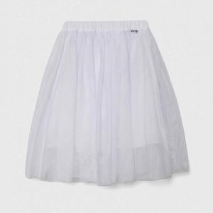 Παιδική φούστα τούλινη Guess midi J4RD00KC3K0 λευκό για κορίτσια