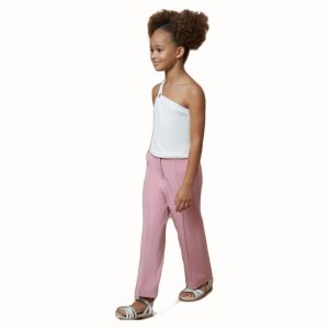 Παιδικό παντελόνι κρεπ Mayoral 6521 ροζ για κορίτσια
