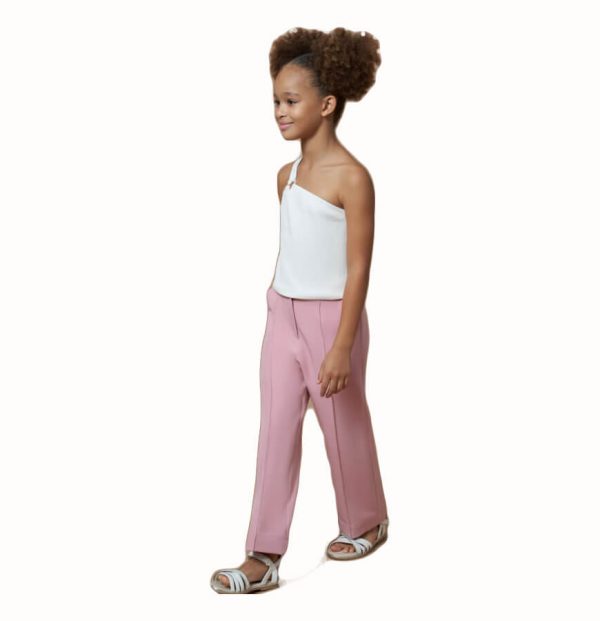 Παιδικό παντελόνι κρεπ Mayoral 6521 ροζ για κορίτσια