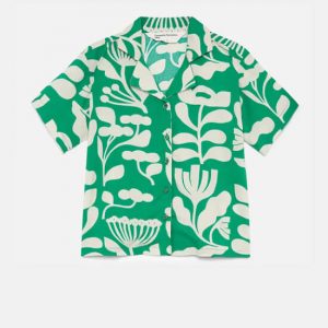 Παιδικό πουκάμισο Compania Fantastica unisex floral 43414 πράσινο