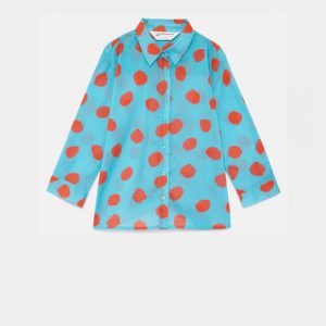 Παιδικό πουκάμισο Compania Fantastica oversized πουά 41903 για κορίτσια