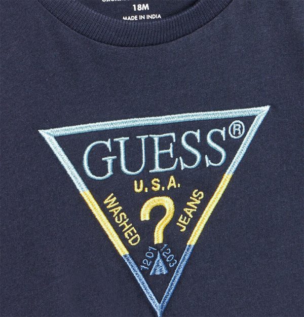 Παιδική μπλούζα Guess κεντημένο λογότυπο N4YI36K8HM4 για αγόρια