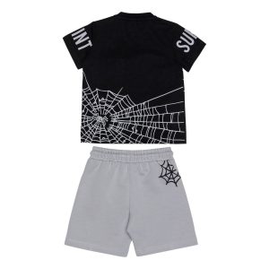 Παιδικά καλοκαιρινά σετ με βερμούδα Sprint 2511024 για αγόρια με μοτίβο spiderman σε 3 χρώματα για άνετο και ώραιο ντύσιμο στο παιχνίδι ή το σχολείο