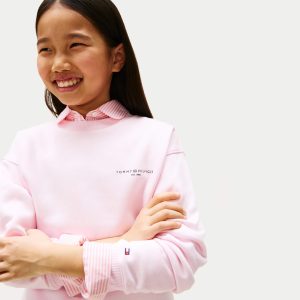 Παιδική μπλούζα φούτερ φόρμας Tommy Hilfiger KS0KS00640 για κορίτσια που θέλουν επώνυμο και ωραίο αθλητικό ντύσιμο τον χειμώνα