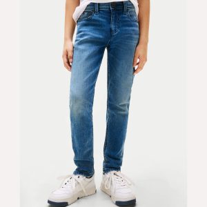 Παιδικό παντελόνι jean Tommy Hilfiger slim fit KB0KB09709 για αγόρια που θέλουν επώνυμο και ωραίο casual ντύσιμο στην βόλτα τους ή το σχολείο