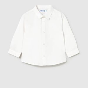 Βρεφικό πουκάμισο basic Mayoral 00124-041 Λευκό για αγόρια