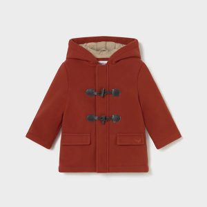 Βρεφικό παλτό μοντγκόμερι Mayoral 02425-054 Κεραμιδί για αγόρια