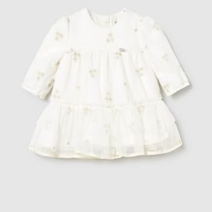 Βρεφικό φόρεμα τούλινο Mayoral 02817-039 Εκρού