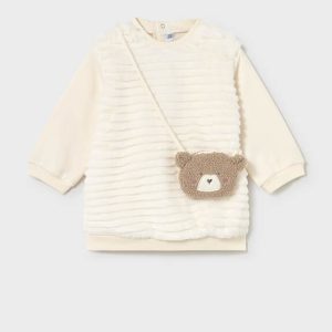 Φόρεμα με τσαντάκι Mayoral 02919-050 Μπεζ