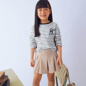 Παιδική φούστα σορτς Mayoral καπαρντινέ 04910-039 Μπεζ για κορίτσια