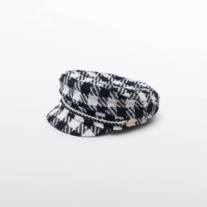 Καπέλο καρό tweed Abel & Lula 05964-051 Μαύρο