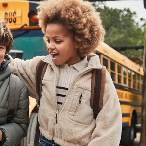 Παιδικό μπουφάν 2όψεων Mayoral 07435-035 Μπεζ για κορίτσια