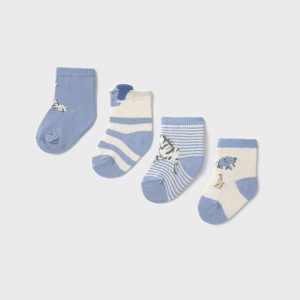 Βρεφικά καλτσάκια Mayoral 4 ζευγάρια 09921 Γαλάζιο για αγόρια