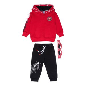 Παιδικές φόρμες φούτερ spiderman Sprint με φωτάκι & μάσκα 252-1025 Μαύρο για αγόρια που λατρεύουν τους σούπερ ήρωες στις εμφανίσεις τους τον χειμώνα