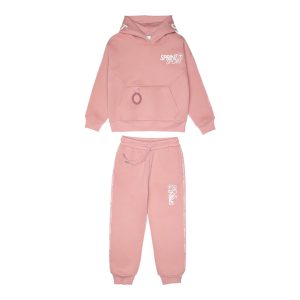 Φόρμα φούτερ Sprint με κουκούλα 252-4020 Dusty pink