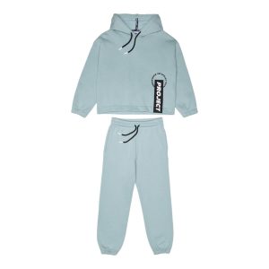 Φόρμα φούτερ Sprint με κουκούλα 252-4043 Μέντα