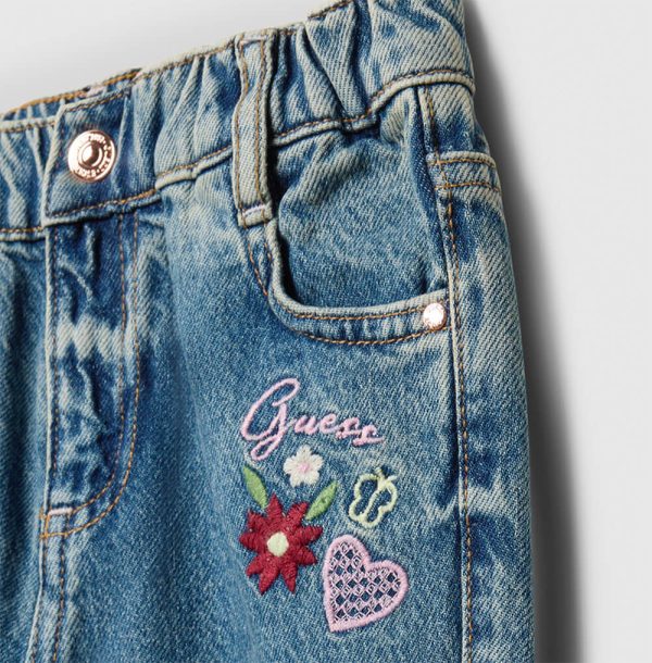 Παντελόνι jean Guess relaxed fit Μπλε K5YA06D5QW0