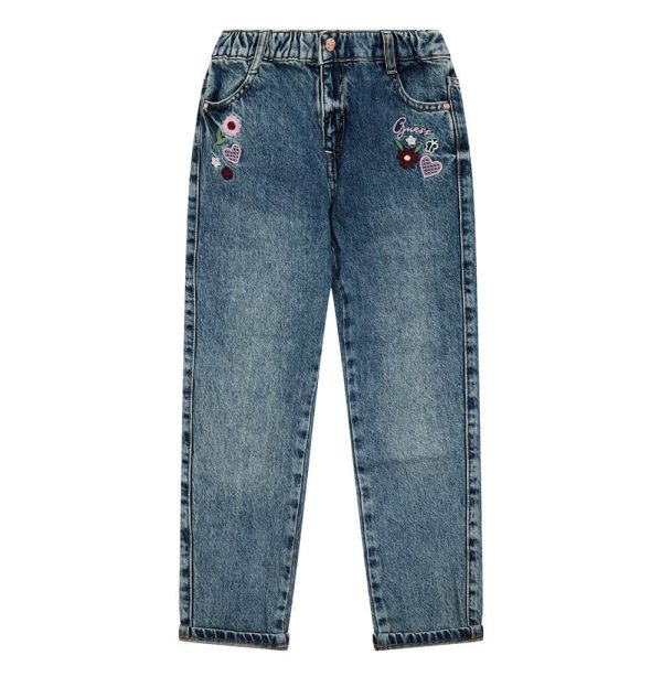 Παντελόνι jean Guess relaxed fit Μπλε K5YA06D5QW0