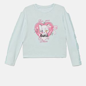 Παιδική μπλούζα Guess με απλικέ K5YI03K6YW4 για κορίτσια