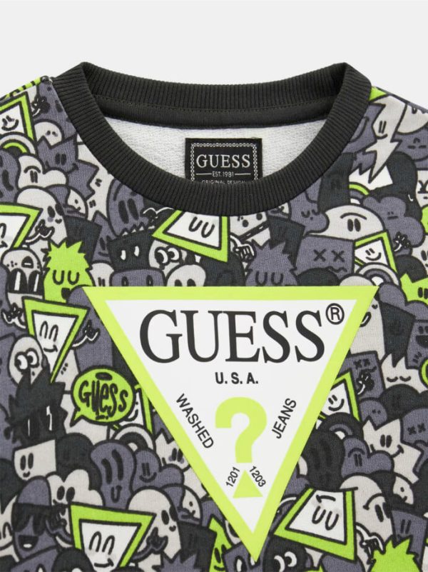 Παιδικές μπλούζες φούτερ Guess N5YQ00KA6R4 για αγόρια