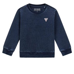 Παιδική μπλούζα denim φούτερ Guess Μπλε N5YQ06KCYC0 για αγόρια