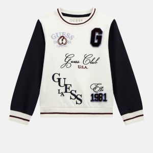 Παιδική μπλούζα φούτερ Guess κέντημα N5YQ07K8VA4 για αγόρια