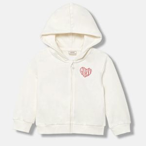 Παιδική ζακέτα φούτερ Guess με κουκούλα για κορίτσια k5yq05kad74