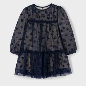 Φόρεμα τούλινο Mayoral 04919-050 Μπλε