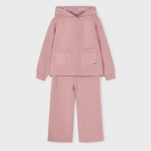 Παιδικό σετ πλεκτό παντελόνα Mayoral 04580-090 Ροζ παλ για κορίτσια