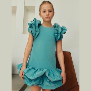 Παιδικό φόρεμα ταφτάς Abel & Lula 05535-09 για κορίτσια