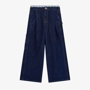 Παιδική παντελόνα jean Guess με εξωτερικό λάστιχο J5RA12D45E0 για κορίτσια που θέλουν στυλάτες και άνετες καθημερινές εμφανίσεις