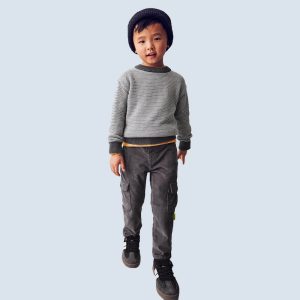 Παιδικό παντελόνι κοτλέ cargo Mayoral 04564-050 Γκρι σκούρο για αγόρια που θέλουν άνεση και ωραίο στυλ στην καθημερινότητα τους