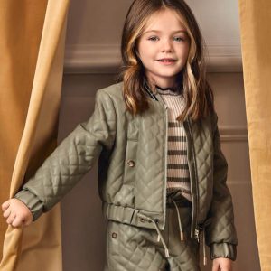 Παιδικό μπουφάν δερματίνι Abel & Lula με επένδυση 05842-06 για κορίτσια