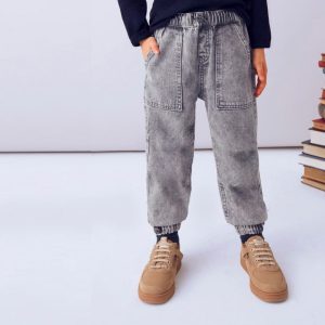 Παιδικό παντελόνι jean Mayoral relaxed fit cargo 04560-045 Γκρι για αγόρια