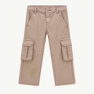 Παντελόνι cargo Guess καπαρντινέ Μπεζ N5YB02W0130