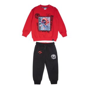 Παιδικές φόρμες με μπλούζα dry fit λεπτό φούτερ Sprint με φωτάκι spiderman που ανάβει όταν το χτυπάς 252-1024 για αγόρια που λατρεύουν τους ήρωες