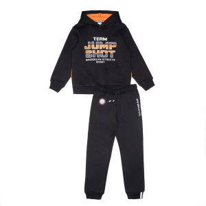 Φόρμα φούτερ Sprint με κουκούλα 252-3009 Μαύρο