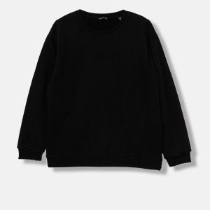 Μπλούζα φούτερ Guess oversized κεντημένο λογότυπο Μπλε σκούρο L5YQ22KAV34