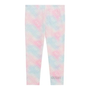 Παιδικό κολάν skinny Guess Tie-dye K5YB00K6YW4 για κορίτσια που τους αρέσει το λαμπερό, επώνυμο και άνετο καθημερινό ντύσιμο